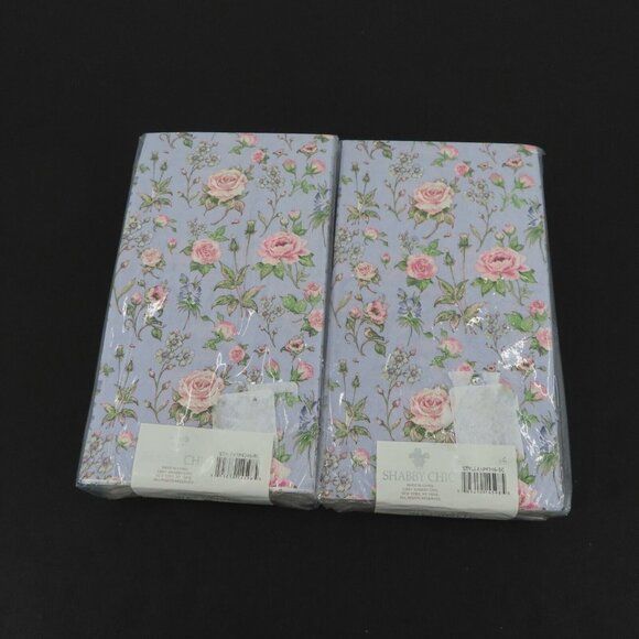 Shabby Chic Rachel Ashwell 2 Packs Pink Rose Flower Botanical Purple Napkins NEW - Picture 5 of 8